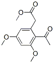 Benzeneacetic acid, 2-acetyl- 3,5-dimethoxy-, methyl ester Structure,6512-33-0Structure