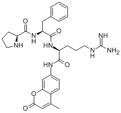 Pro-Phe-Arg-7-amido-4-methylcoumarin Structure,65147-21-9Structure