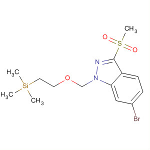 6-Bromo-3-(methylsulfonyl)-1-[[2-(trimethylsilyl)ethoxy]methyl]-1h-indazole Structure,651780-44-8Structure