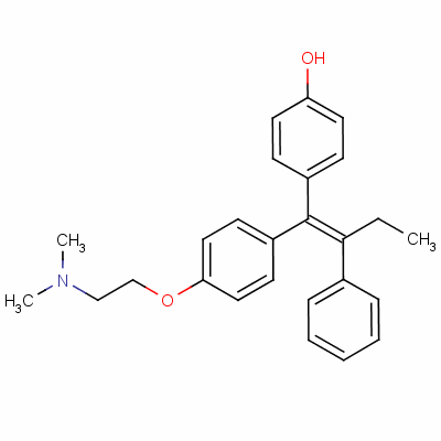 (Z)-4-羥基三苯氧胺結(jié)構(gòu)式_65213-48-1結(jié)構(gòu)式