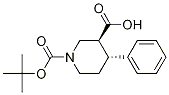 (3S,4R)-1-(叔丁氧基羰基)-4-苯基哌啶-3-羧酸結(jié)構(gòu)式_652971-20-5結(jié)構(gòu)式