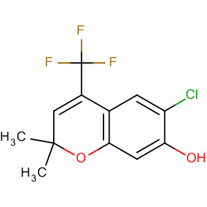 6-Chloro-2,2-dimethyl-4-(trifluoromethyl)-2h-chromen-7-ol Structure,653563-77-0Structure