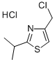 2-Isopropyl-4-chloromethylthiazole hydrochloride Structure,65386-28-9Structure