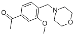 1-[3-mEthoxy-4-(morpholinomethyl)phenyl]ethan-1-one Structure,655224-54-7Structure