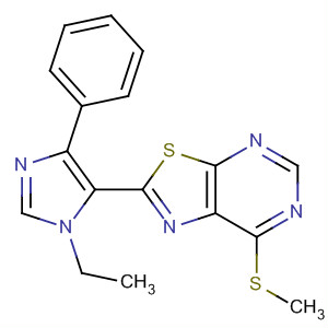 2-(1-乙基-4-苯基-1H-咪唑-5-基)-7-(甲基硫代)[1,3]噻唑并[5,4-d]嘧啶結構式_655254-97-0結構式