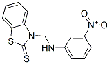 3-(3-Nitroanilinomethyl)-2(3h)-Benzothiazolethione Structure,65537-00-0Structure