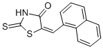 (5E)-2-Mercapto-5-(1-naphthylmethylene)-1,3-thiazol-4(5H)-one Structure,65562-51-8Structure