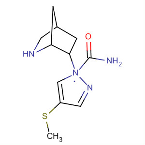 n-2-氮雜雙環(huán)[2.2.1]庚-6-基-4-(甲基硫代)-1H-吡唑-1-羧酰胺結(jié)構(gòu)式_655788-54-8結(jié)構(gòu)式