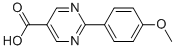 2-(4-Methoxyphenyl)-5-pyrimidinecarboxylic acid Structure,65586-76-7Structure