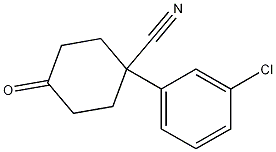 1-(3-Chlorophenyl)-4-oxocyclohexanecarbonitrile Structure,65619-29-6Structure