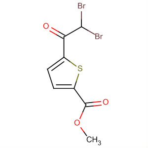 5-(2,2-Dibromo-acetyl)-thiophene-2-carboxylic acid methyl ester Structure,656227-47-3Structure