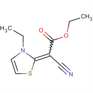 Acetic acid, cyano(3-ethyl-2(3h)-thiazolylidene)-, ethyl ester (9ci) Structure,657411-11-5Structure