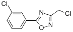 3-(Chloromethyl)-5-(3-chlorophenyl)-1,2,4-oxadiazole Structure,657423-57-9Structure