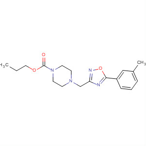 Propyl 4-((5-m-tolyl-1,2,4-oxadiazol-3-yl)methyl)piperazine-1-carboxylate Structure,657423-91-1Structure