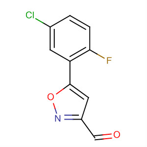 5-(5-Chloro-2-fluorophenyl)isoxazole-3-carbaldehyde Structure,657425-13-3Structure