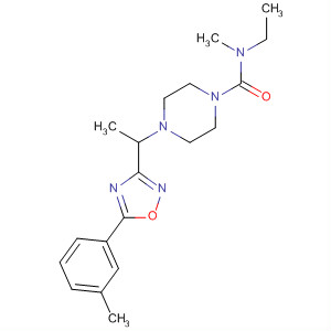 N-ethyl-n-methyl-4-(1-(5-m-tolyl-1,2,4-oxadiazol-3-yl)ethyl)piperazine-1-carboxamide Structure,657425-46-2Structure