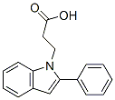 3-(2-Phenyl-indol-1-yl)-propionic acid Structure,65746-55-6Structure