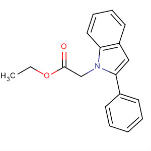 2-(2-苯基-1H-吲哚-1-基)乙酸乙酯結(jié)構(gòu)式_65746-57-8結(jié)構(gòu)式