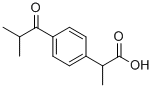 (2Rs)-2-(4-isobutyrylphenyl)propanoic acid Structure,65813-55-0Structure