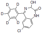 7-Chloro-1,3-Dihydro-3-Hydroxy-5-(Phenyl-D5)-2H-1,4-Benzodiazepin-2-One Structure,65854-78-6Structure