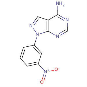 1-(3-Nitro-phenyl)-1h-pyrazolo[3,4-d]pyrimidin-4-ylamine Structure,65973-72-0Structure