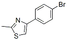 4-(4-Bromophenyl)-2-methyl-1,3-thiazole Structure,66047-74-3Structure