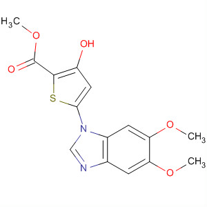 Methyl 5-(5,6-dimethoxy-1h-benzo[d]imidazol-1-yl)-3-hydroxythiophene-2-carboxylate Structure,660870-09-7Structure