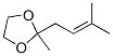 1,3-Dioxolane, 2-methyl-2-(3-methyl-2-butenyl)-(7ci,9ci) Structure,6611-92-3Structure