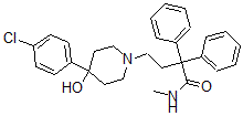 4-(4-Chlorophenyl)-4-hydroxy-n-methyl-alpha,alpha-diphenyl-1-piperidinebutanamide Structure,66164-07-6Structure