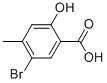 5-Bromo-2-hydroxy-4-methylbenzoic acid Structure,6623-35-4Structure