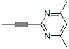 Pyrimidine, 4,6-dimethyl-2-(1-propynyl)- (9ci) Structure,66298-32-6Structure