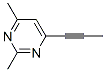 Pyrimidine, 2,4-dimethyl-6-(1-propynyl)- (9ci) Structure,66298-38-2Structure