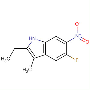 1H-indole,2-ethyl-5-fluoro-3-methyl-6-nitro-(9ci) Structure,663177-53-5Structure