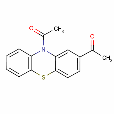 1,1-(10h-吩噻嗪-2,10-二基)雙-乙酮結(jié)構(gòu)式_6632-11-7結(jié)構(gòu)式