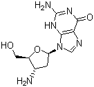 2-Amino-9-[(2R,4S,5S)-4-amino-5-(hydroxymethyl)oxolan-2-yl]-3H-purin-6-one Structure,66323-49-7Structure