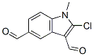 2-Chloro-1-methyl-1H-indole-3,5-dicarbaldehyde Structure,66335-32-8Structure