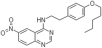 6-Nitro-n-[2-[4-(pentyloxy)phenyl]ethyl]-4-quinazolinamine Structure,663597-19-1Structure