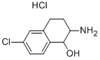 2-Amino-6-chloro-1,2,3,4-tetrahydro-naphthalen-1-ol hydrochloride Structure,66361-36-2Structure