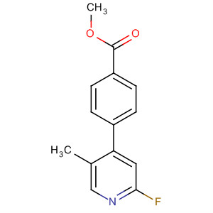 Methyl 4-(2-fluoro-5-methylpyridin-4-yl)benzoate Structure,663611-56-1Structure