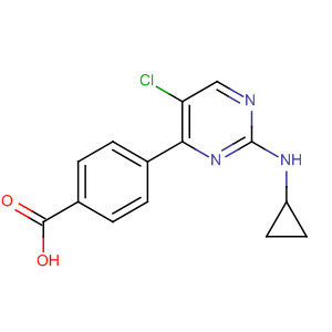 4-(5-Chloro-2-cyclopropylaminopyrimidin-4-yl)benzoic acid Structure,663611-67-4Structure