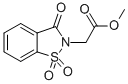 2,3-Dihydro-3-oxo-1,2-benzoisothiazole-2-acetic acid methyl ester 1,1-dioxide Structure,6639-62-9Structure