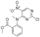 Methyl 2-((2-chloro-5-nitropyrimidin-4-yl)(methyl)amino)benzoate Structure,66427-79-0Structure