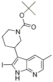 1-Piperidinecarboxylic acid, 3-(2-iodo-5-methyl-1h-pyrrolo[2,3-b]pyridin-3-yl)-, 1,1-dimethylethyl ester Structure,664362-13-4Structure