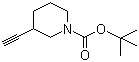 1-Piperidinecarboxylic acid, 3-ethynyl-, 1,1-dimethylethyl ester Structure,664362-16-7Structure