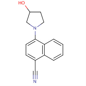 4-(3-Hydroxypyrrolidin-1-yl)naphthalene-1-carbonitrile Structure,664362-70-3Structure