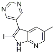 1H-pyrrolo[2,3-b]pyridine, 2-iodo-5-methyl-3-(5-pyrimidinyl)- Structure,664991-70-2Structure