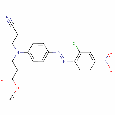 -Alanine, n-[4-[(2-chloro-4-nitrophenyl) azo]phenyl]-n-(2-cyanoethyl)-, methyl ester Structure,6657-37-0Structure