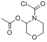 4-Morpholinecarbonyl chloride, 3-hydroxy-, acetate (7ci,8ci) Structure,6666-92-8Structure