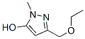 1H-pyrazol-5-ol, 3-(ethoxymethyl)-1-methyl- Structure,66708-00-7Structure