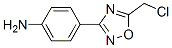 4-(5-Chloromethyl-[1,2,4]oxadiazol-3-yl)-aniline Structure,6674-17-5Structure